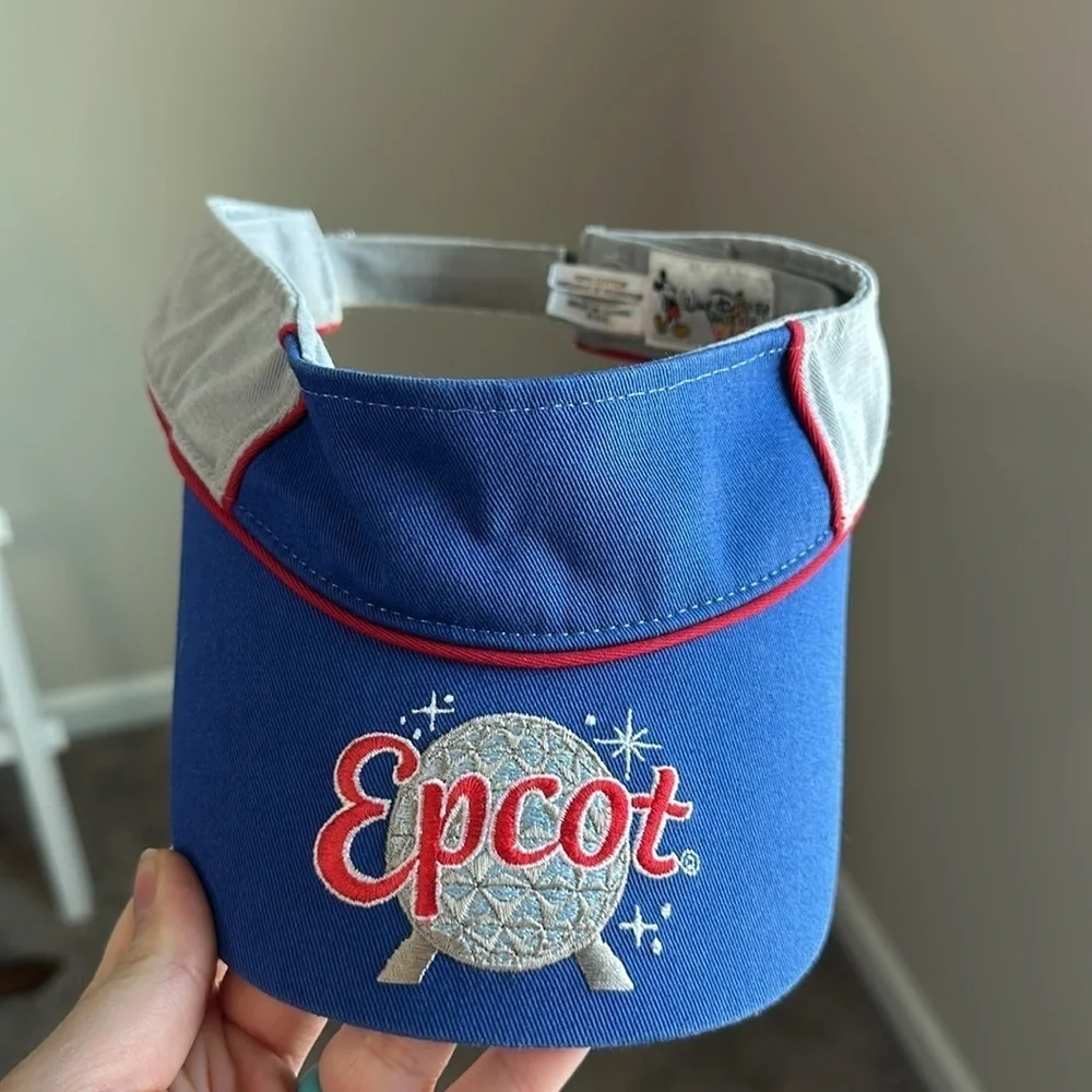 Vintage Walt Disney World Kids Epcot Sun Visor OSFM in Fair Used Conditon